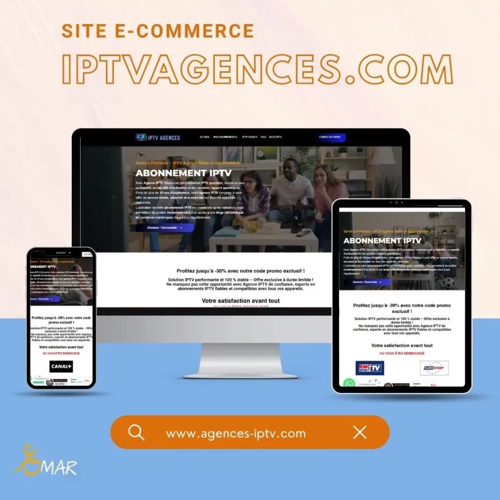 Référencement site E-commerce vente en ligne des abonnement iptv en france