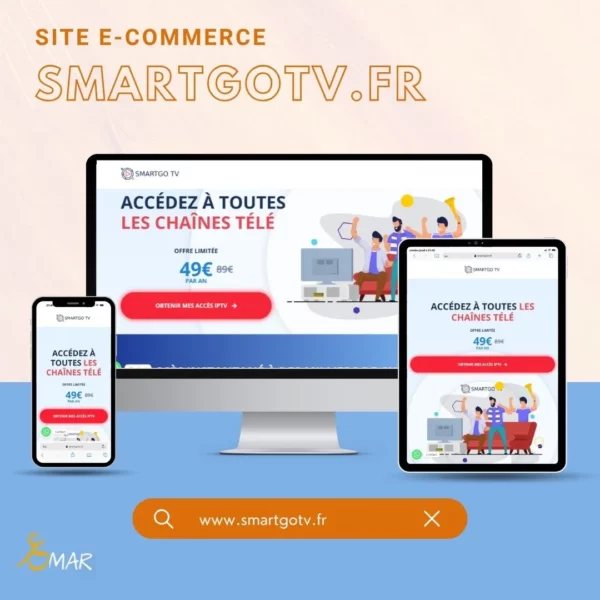 Site Vente en ligne des abonnement iptv en france par Omar Webmaster freelnacer web et consultant SEO Tunisie